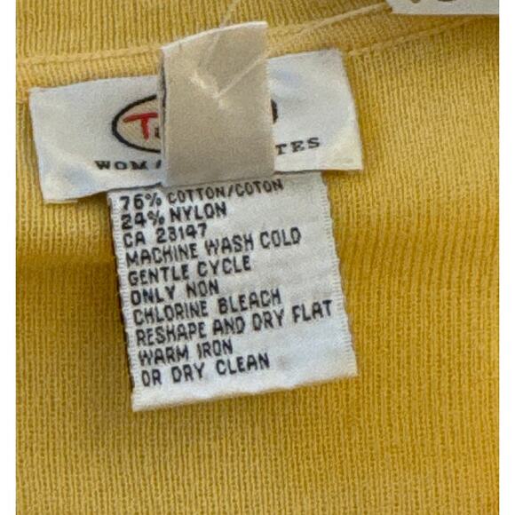 Talbots Yellow Cardigan 75% Corton Cardigan Size 3X NWT - Picture 5 of 5